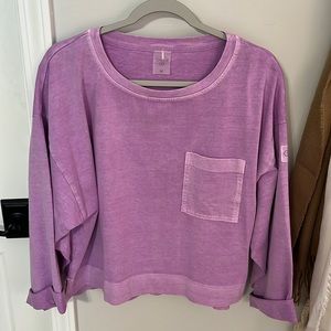 CALIA by Carrie Underwood Lavender/Purple Long Sleeve Pocket Tee